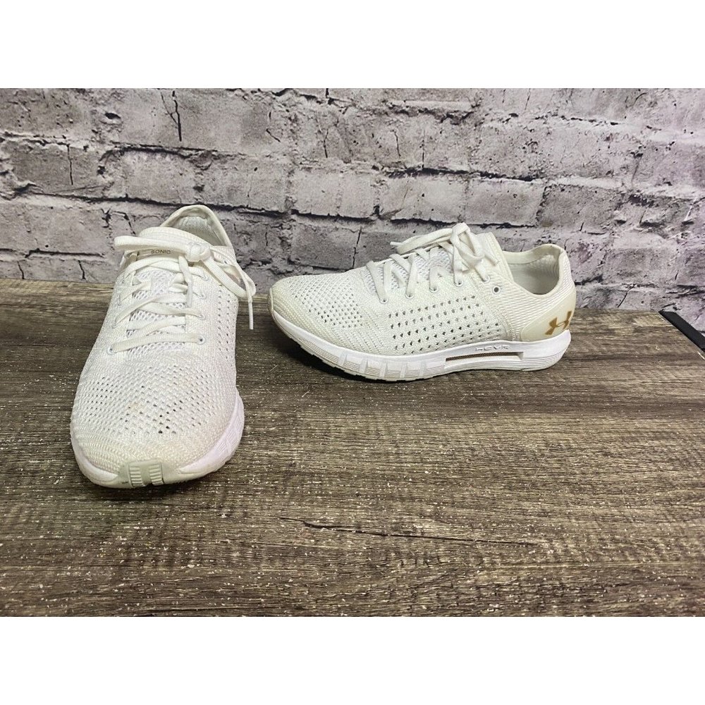 Under Armour Sneakers White HovR Sonic Size 10 Mesh Lace Up
